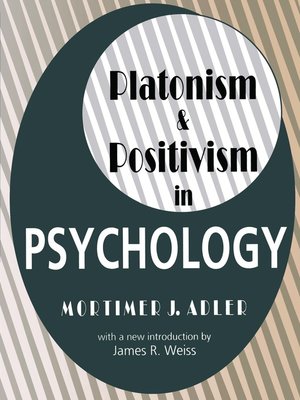 cover image of Platonism and Positivism in Psychology
